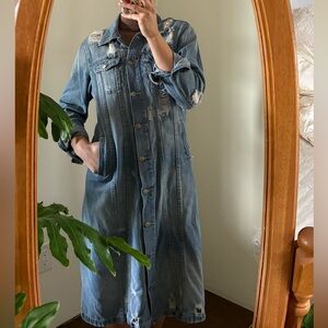 American Bazi Blue Denim Jacket  or dress : )